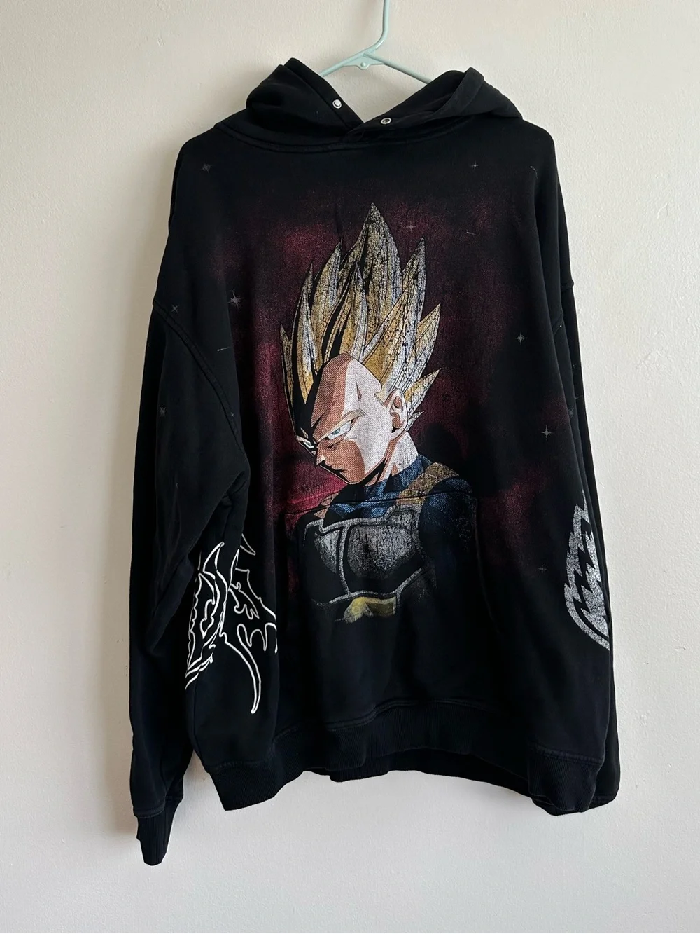 Darc Sport x Dragon Ball Z Vegeta Energy Pierce HoodieSize XL